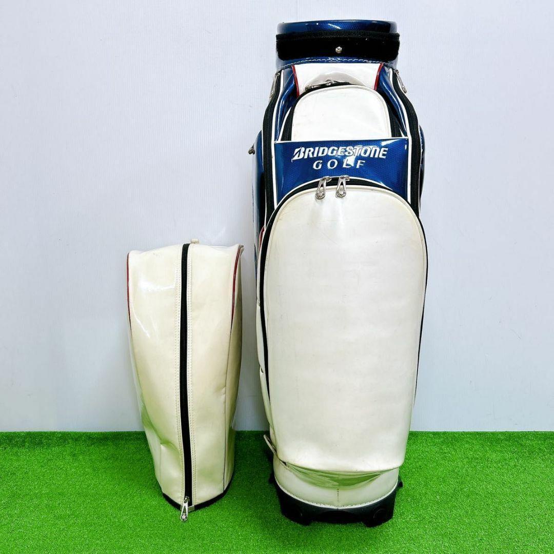 ブリヂストン ゴルフ キャディバック 3点式ショルダー エナメル ハイグレード