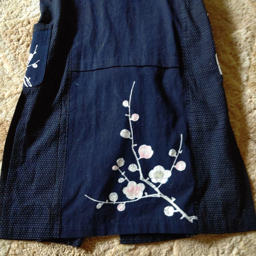 久留米かすり ロングベストコート