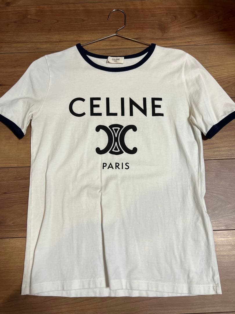 セリーヌ　CELINE ホワイト 半袖Tシャツ