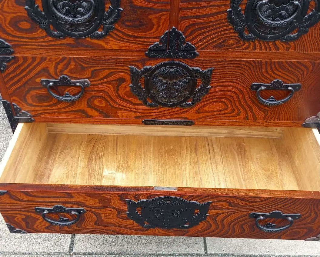 美品　岩谷堂箪笥 整理箪笥 時代箪笥 和箪笥 伝統工芸 南部鉄器 民芸家具