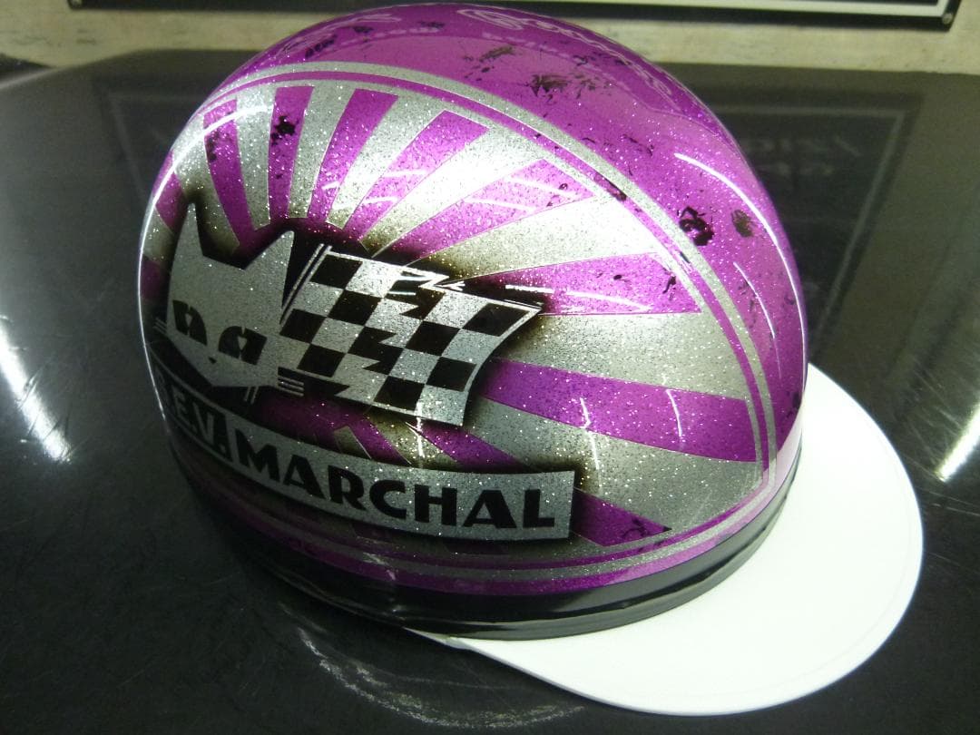 三つボタン‼送料込！カスタムコルク半　マーシャル日章　ラメ最安値141