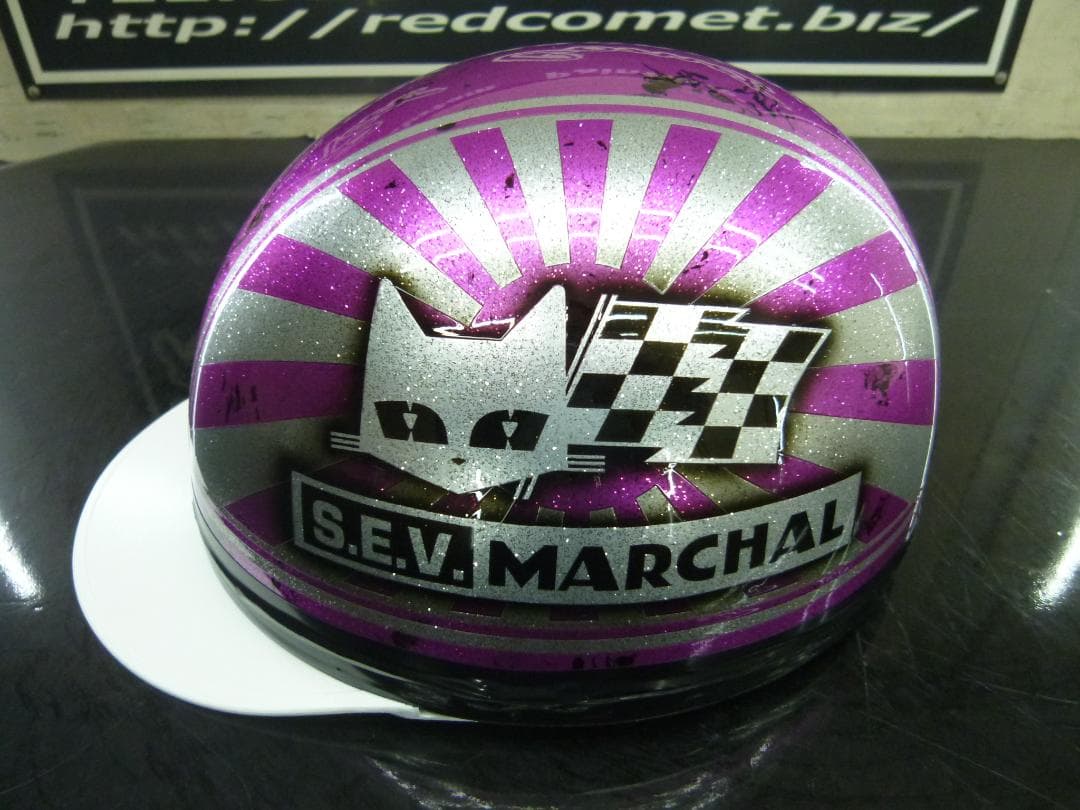 三つボタン‼送料込！カスタムコルク半　マーシャル日章　ラメ最安値141