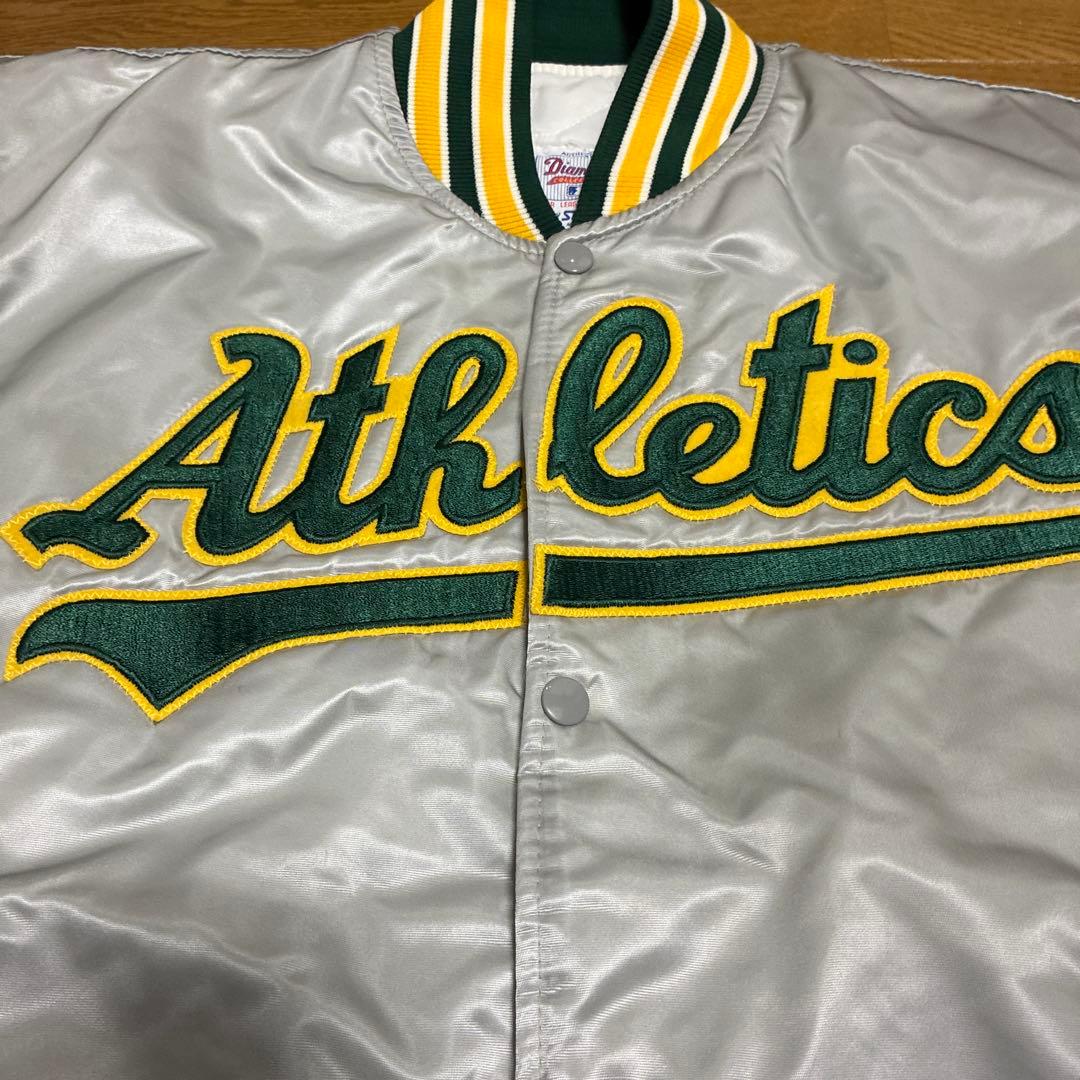 ビンテージ スターター ナイロンスタジャン MLB アスレチックス L USA製