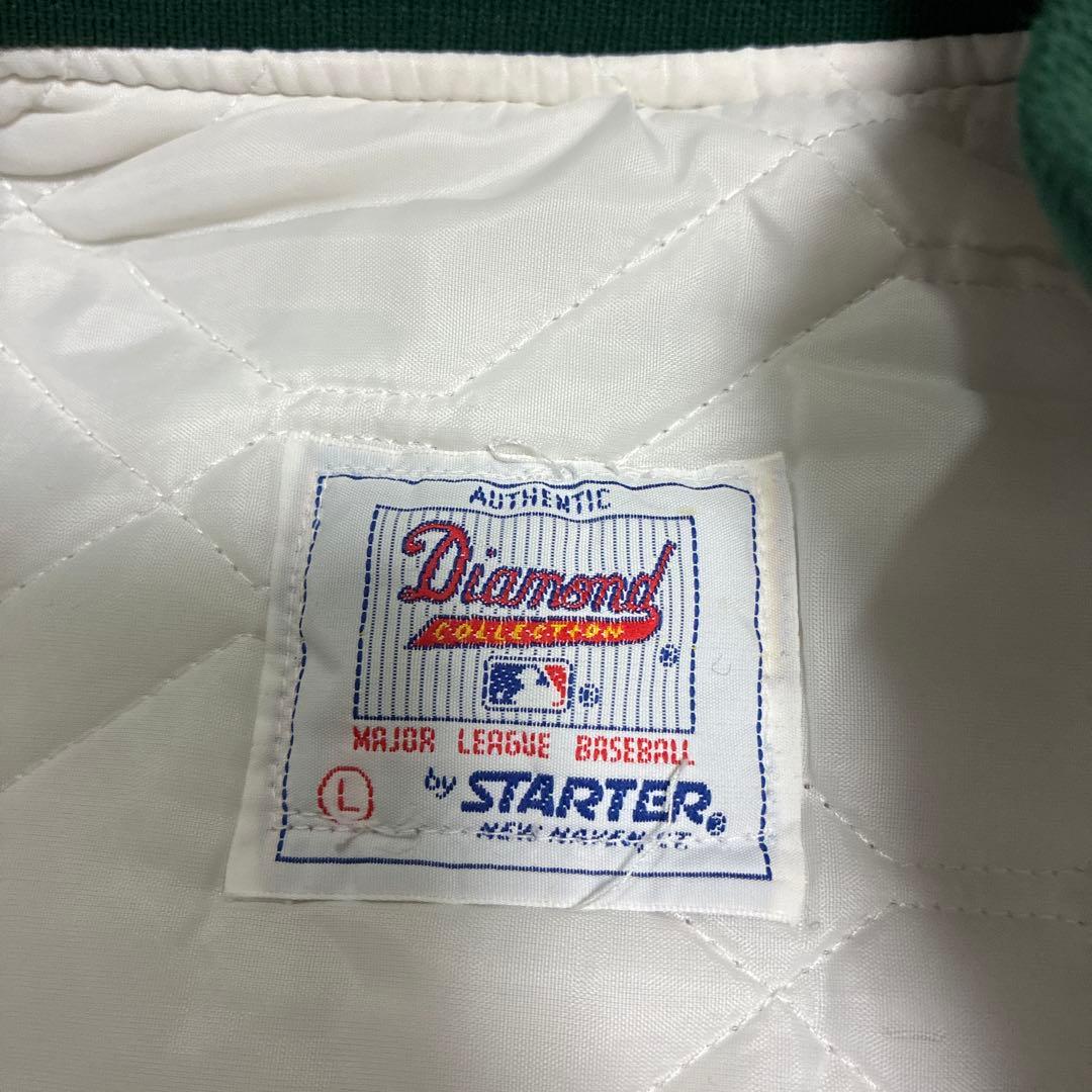 ビンテージ スターター ナイロンスタジャン MLB アスレチックス L USA製