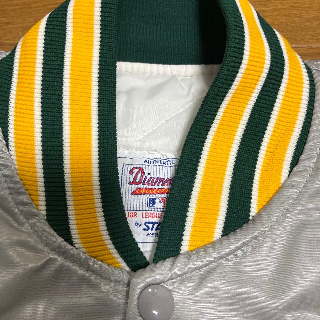 ビンテージ スターター ナイロンスタジャン MLB アスレチックス L USA製