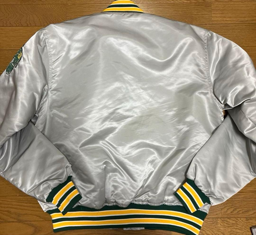 ビンテージ スターター ナイロンスタジャン MLB アスレチックス L USA製