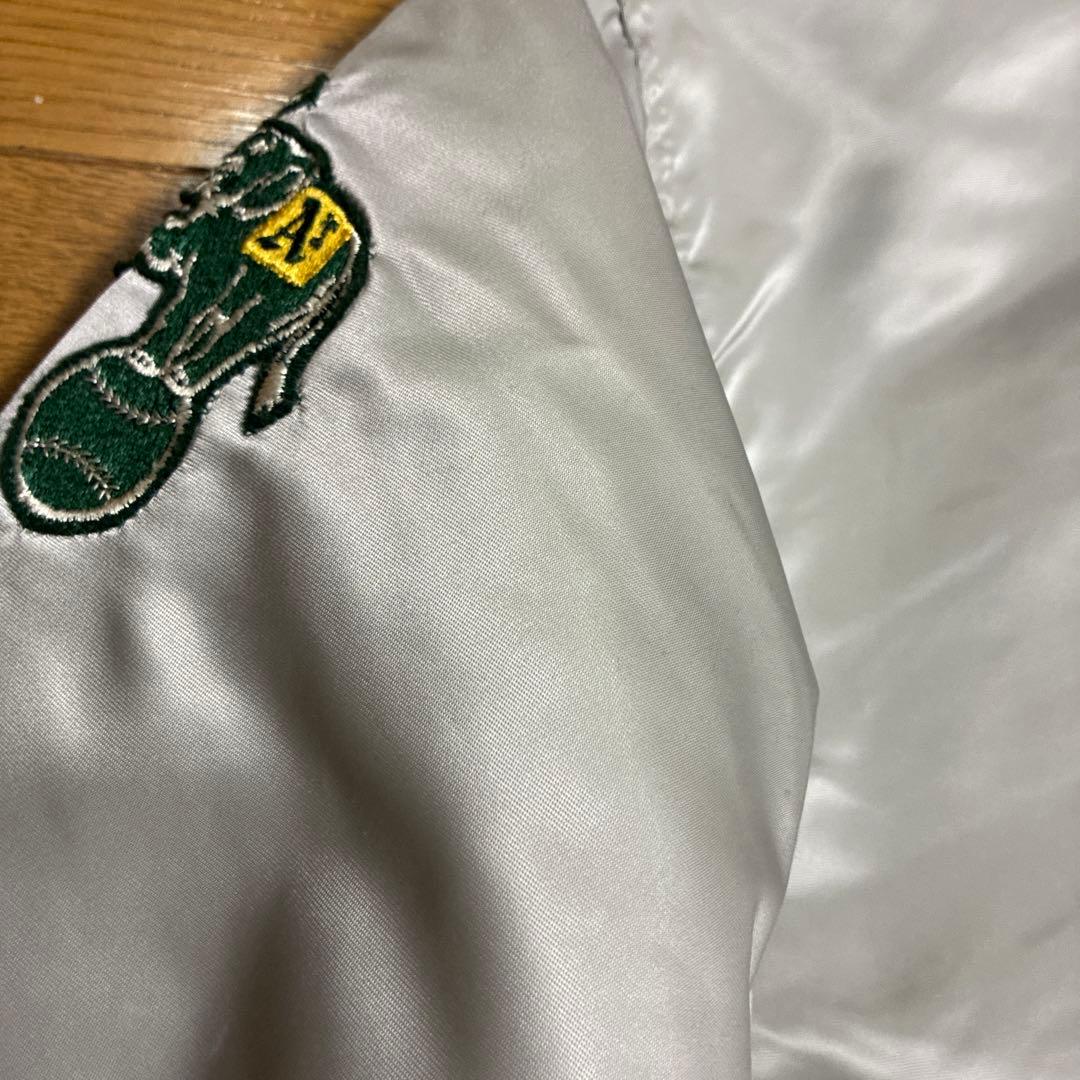 ビンテージ スターター ナイロンスタジャン MLB アスレチックス L USA製