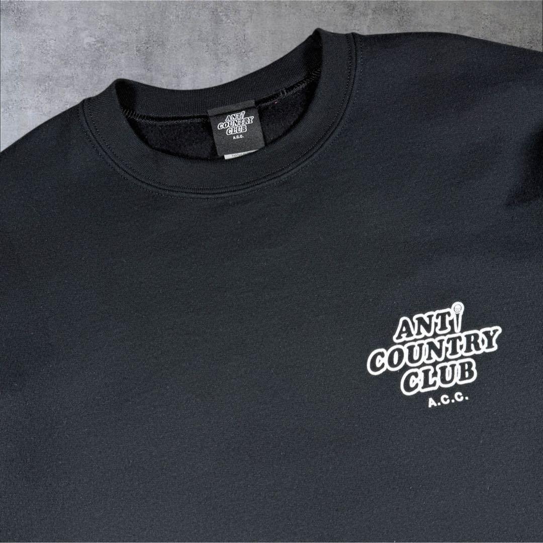 美品ANTI COUNTRY CLUB TOKYO ゴルフ スウェット ブラック