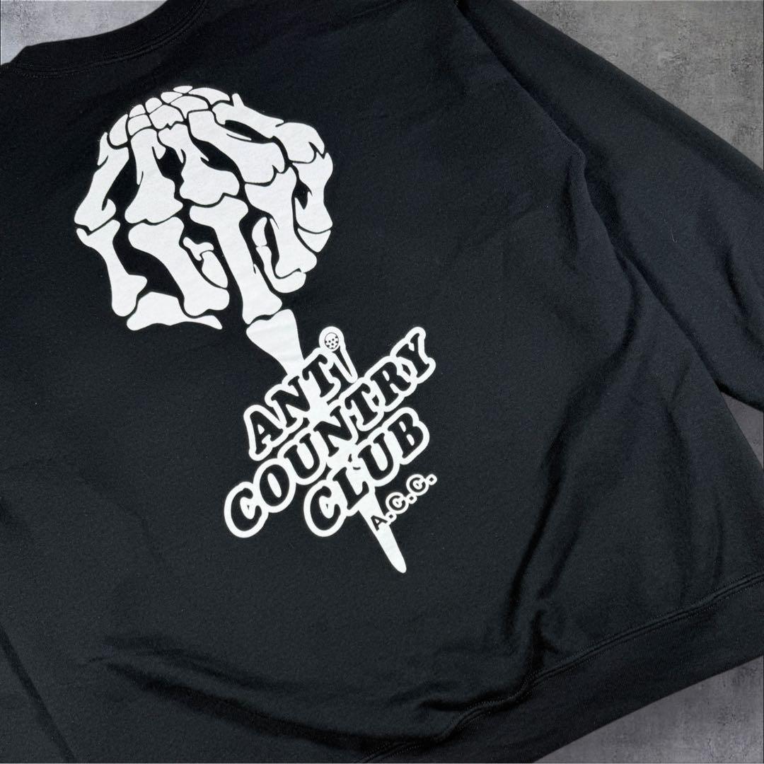 美品ANTI COUNTRY CLUB TOKYO ゴルフ スウェット ブラック