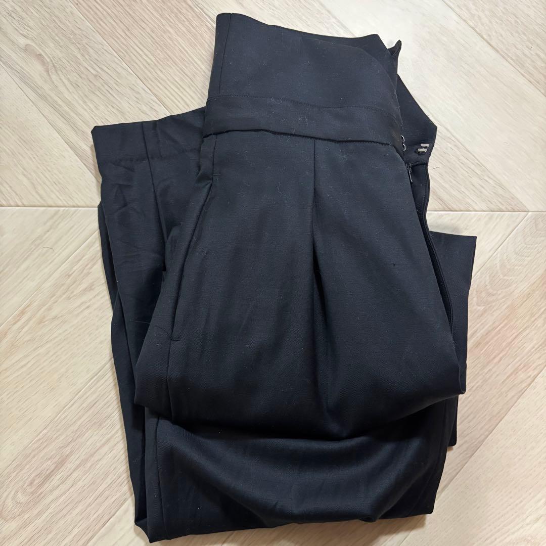 THIRD MAGAZINE サードマガジン ハイウエストパンツ　黒