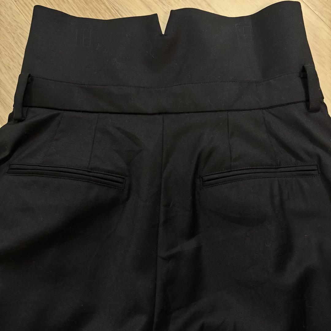 THIRD MAGAZINE サードマガジン ハイウエストパンツ　黒