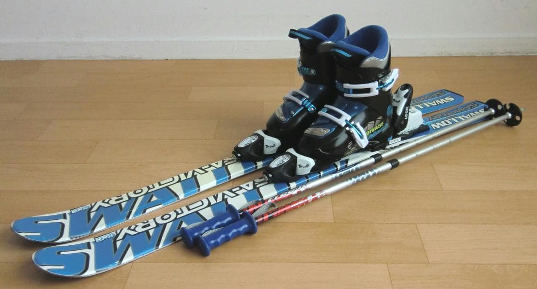 ■■11月限定■送料無料■SWALLOW■子供用スキー4点セット■110/20■