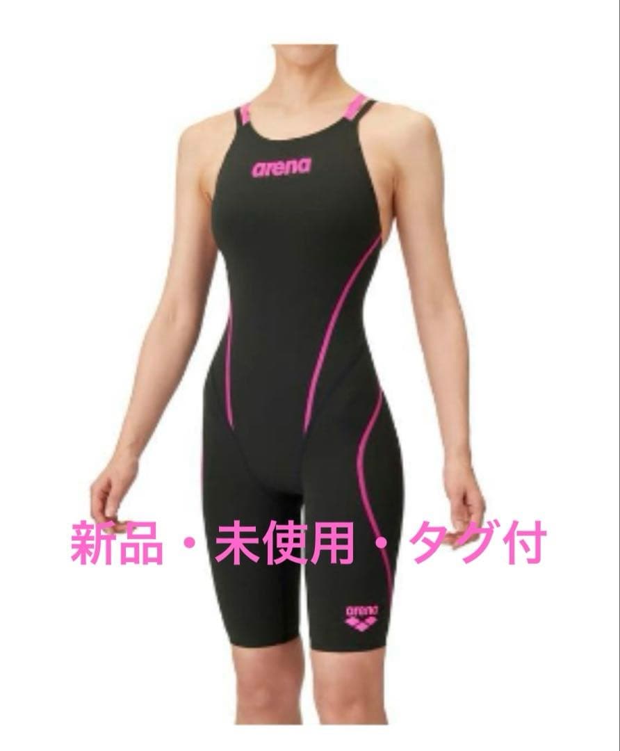 アリーナ　競泳用水着 黒/ピンク