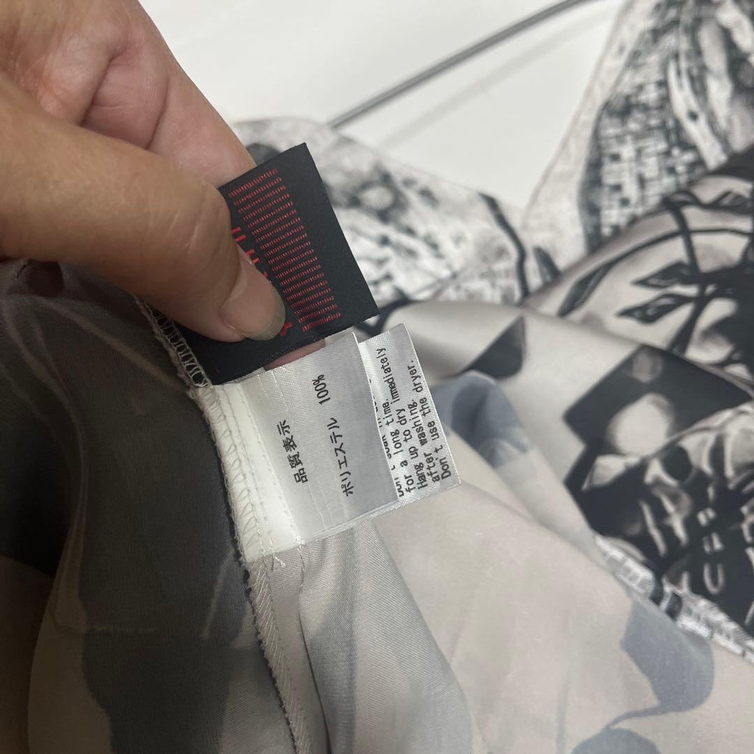 最終値下げ！YOKANGモノクロ パターンプリント ワンピース