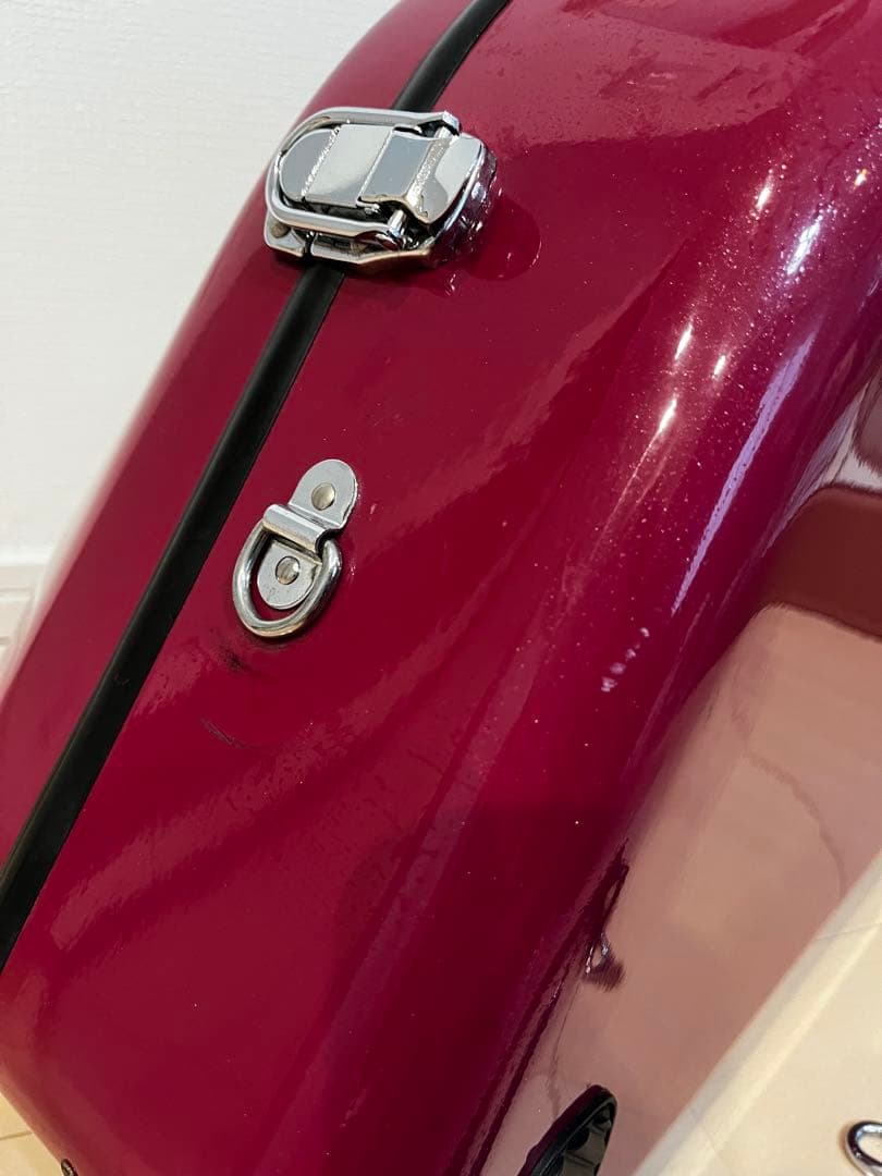 フレンチホルンケース バーガンディ　ワイン色