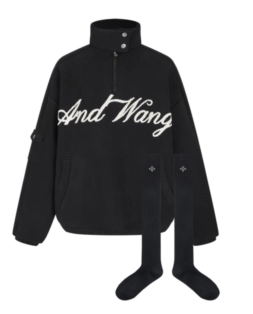 ♡*様 andwang Fluffy Fleece Set Black ブラック