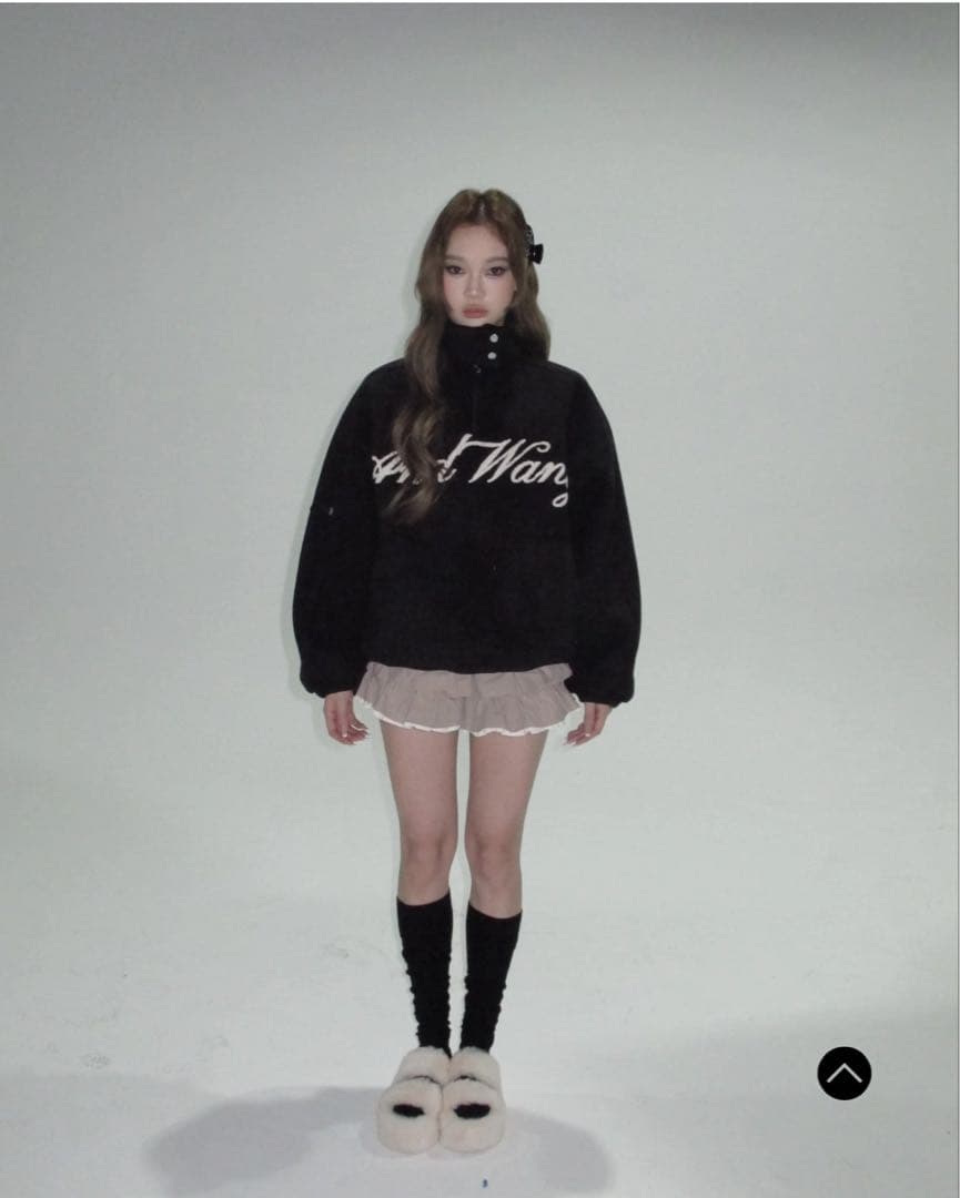 ♡*様 andwang Fluffy Fleece Set Black ブラック