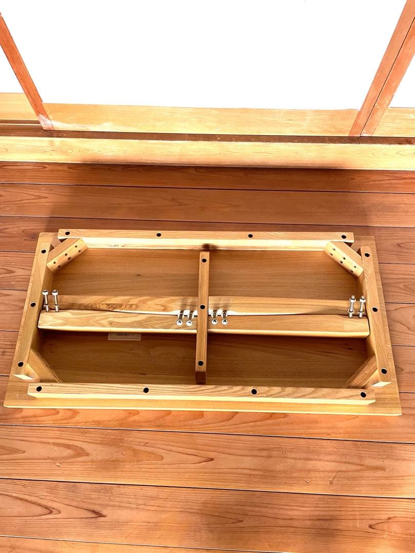 無印良品　木製　ローテーブル　廃盤 希少　タモ材