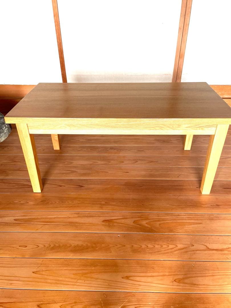 無印良品　木製　ローテーブル　廃盤 希少　タモ材