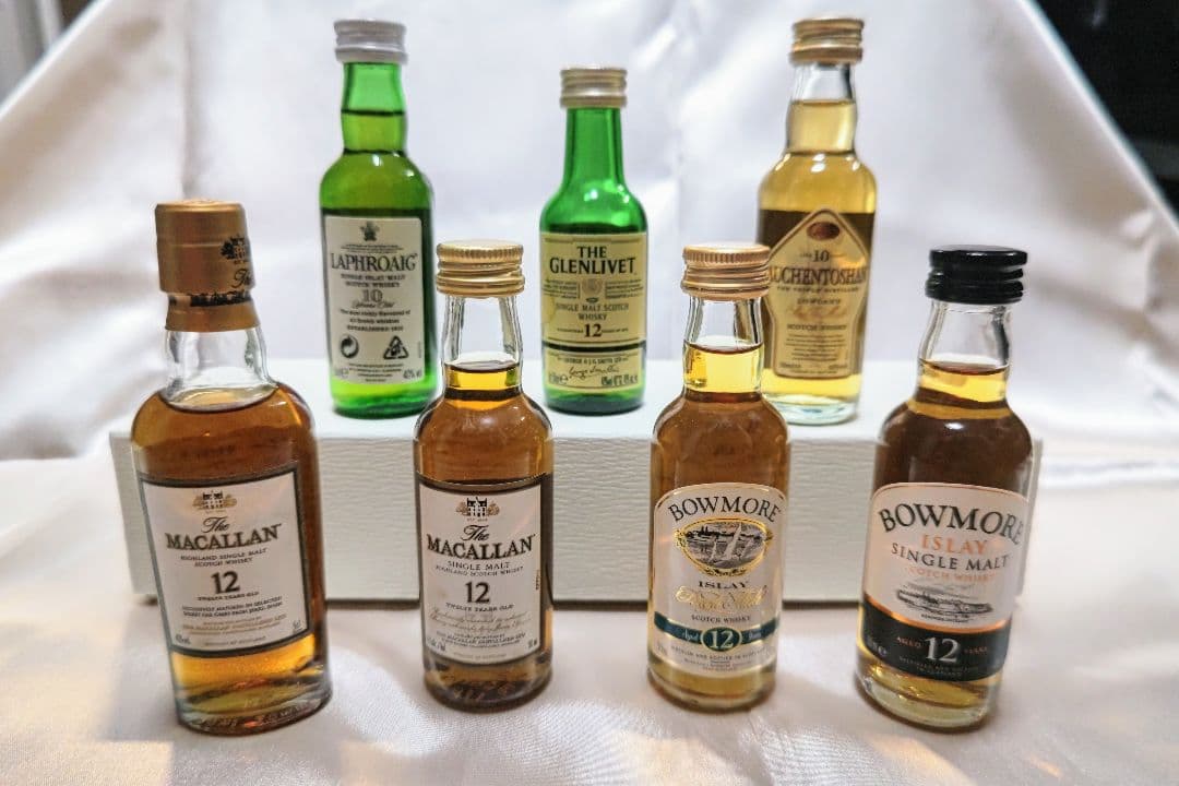 【36LUCKY様】マッカラン、ボウモア、他　スコッチウイスキーミニボトルセット