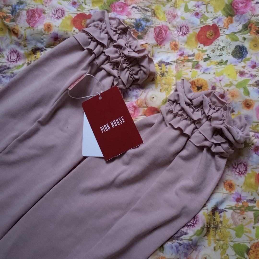 ピンクハウス　フリル付きアームカバー　サテンリボン