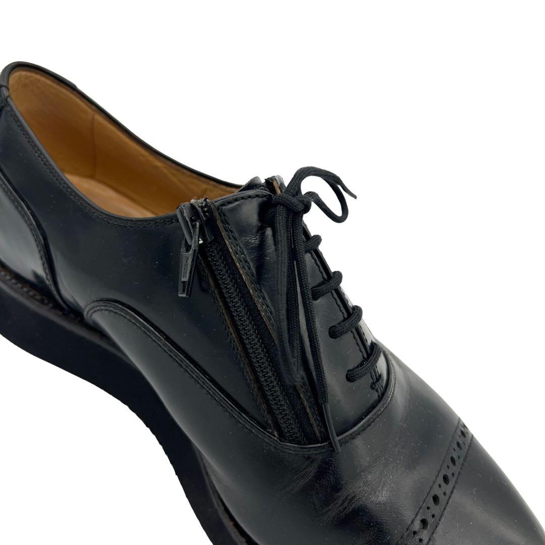 TOKIO KUMAGAI ビンテージ ジップデザイン レザーシューズ 革靴