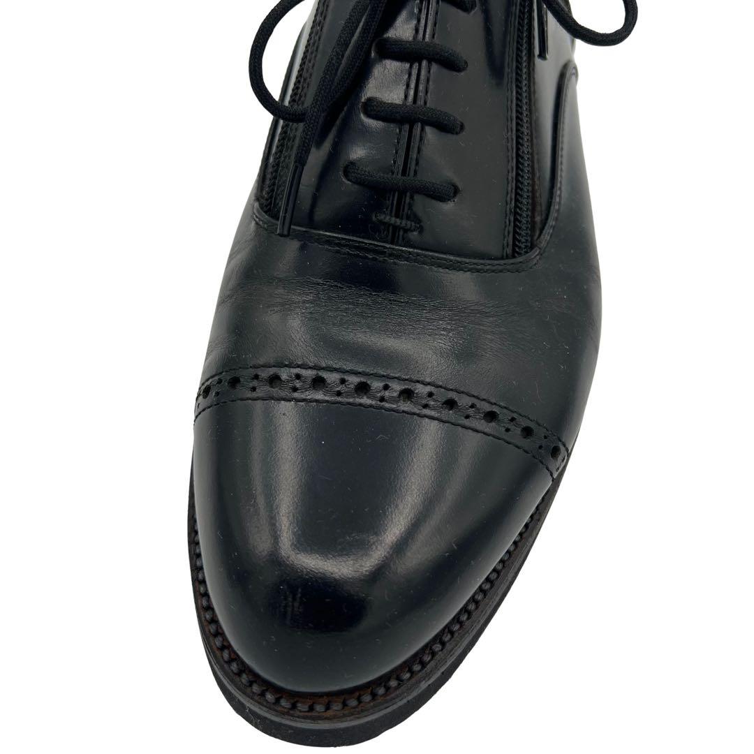 TOKIO KUMAGAI ビンテージ ジップデザイン レザーシューズ 革靴