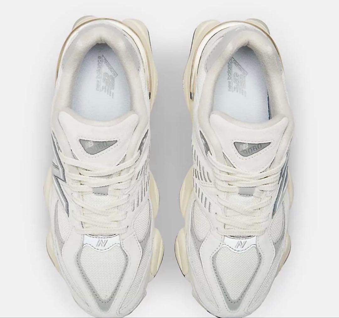 New Balance 9060ECA ホワイトスニーカー 24.0cm
