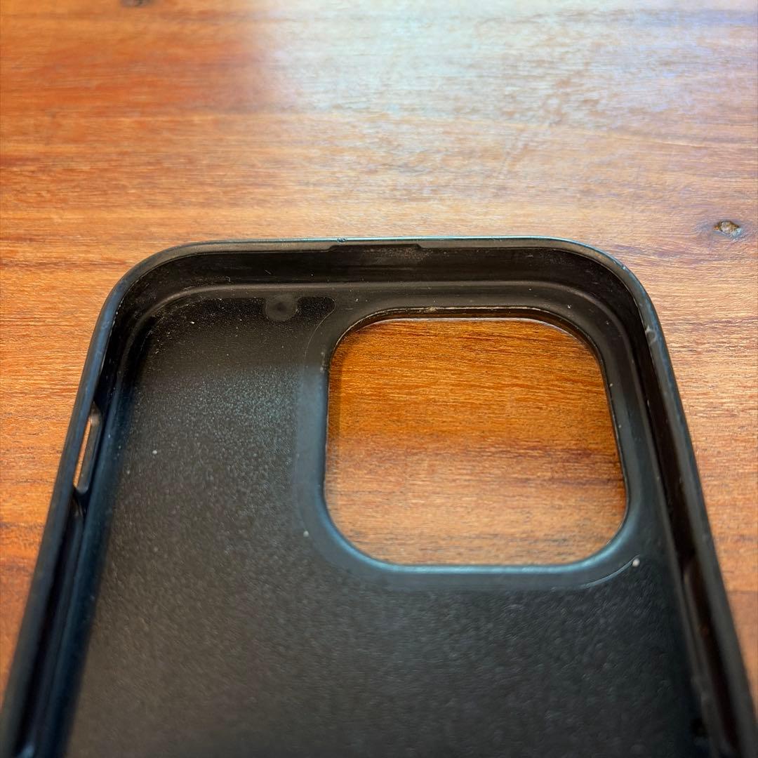 【PRADA正規】iPhone14Pro パデットケース 3角ロゴ レザー 黒