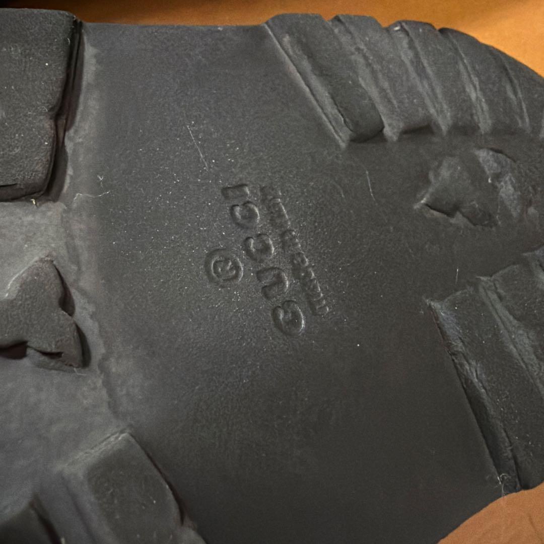 GUCCI ラバー メンズ スライドサンダル　27〜27.5向け
