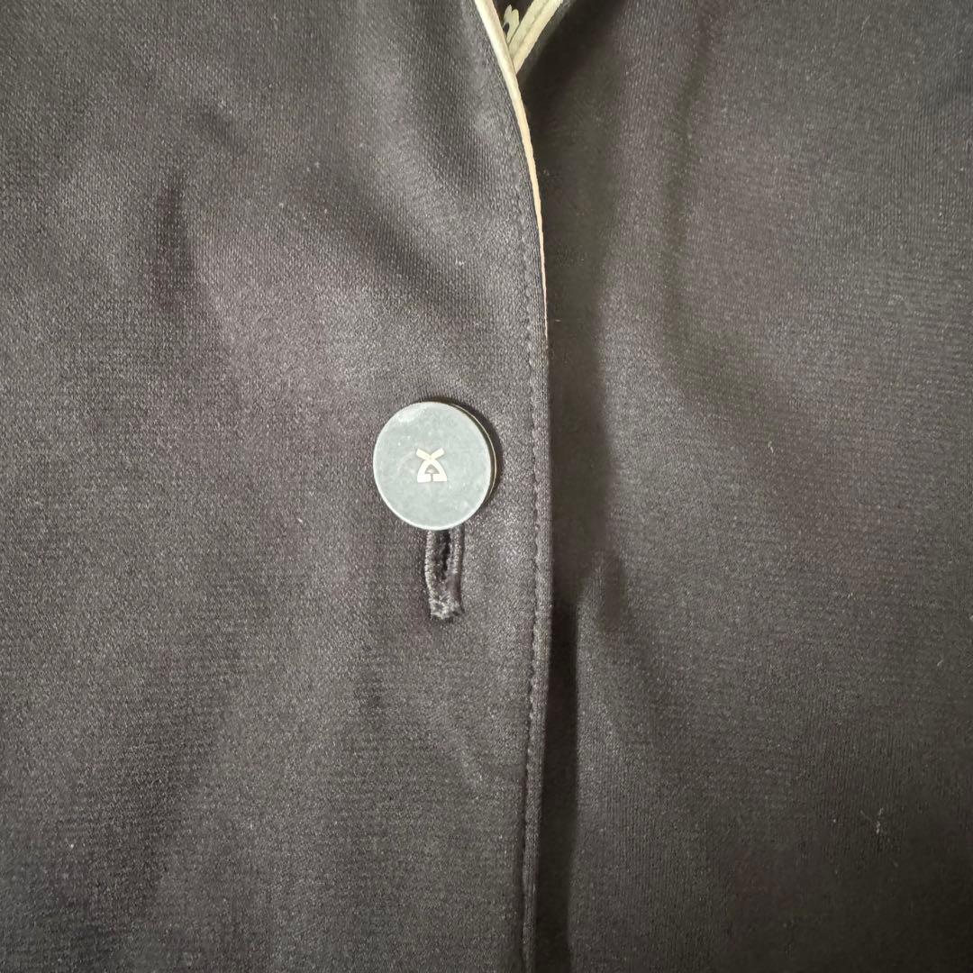 LEONARDレオナール カンカン素材 テーラードジャケット トリム 薄手 L