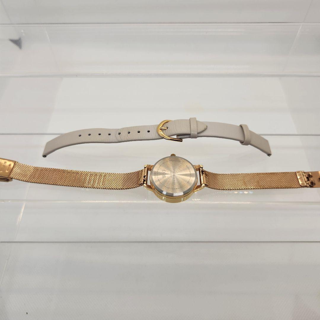 オリビアバートン ３Dデイジー 稼動品 革バンド メタルバンド付き 保証書付き