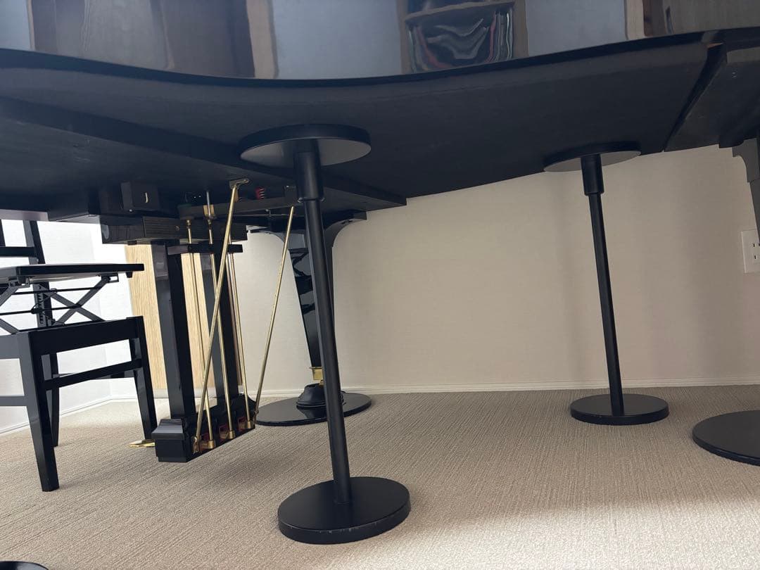 【DIAPASONグランドピアノ 】防音装置・床補強パネル・椅子・カバー 付き