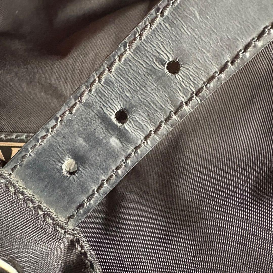 チマ　PRADA 三角プレート ナイロン ブラック バックパック A4