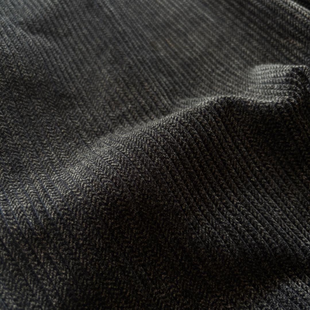 90s~10s BURBERRY タック 太畝コーデュロイ ワイド パンツ