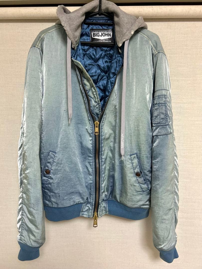 sart × BIG JOHN インディゴブルー MA-1ジャケット