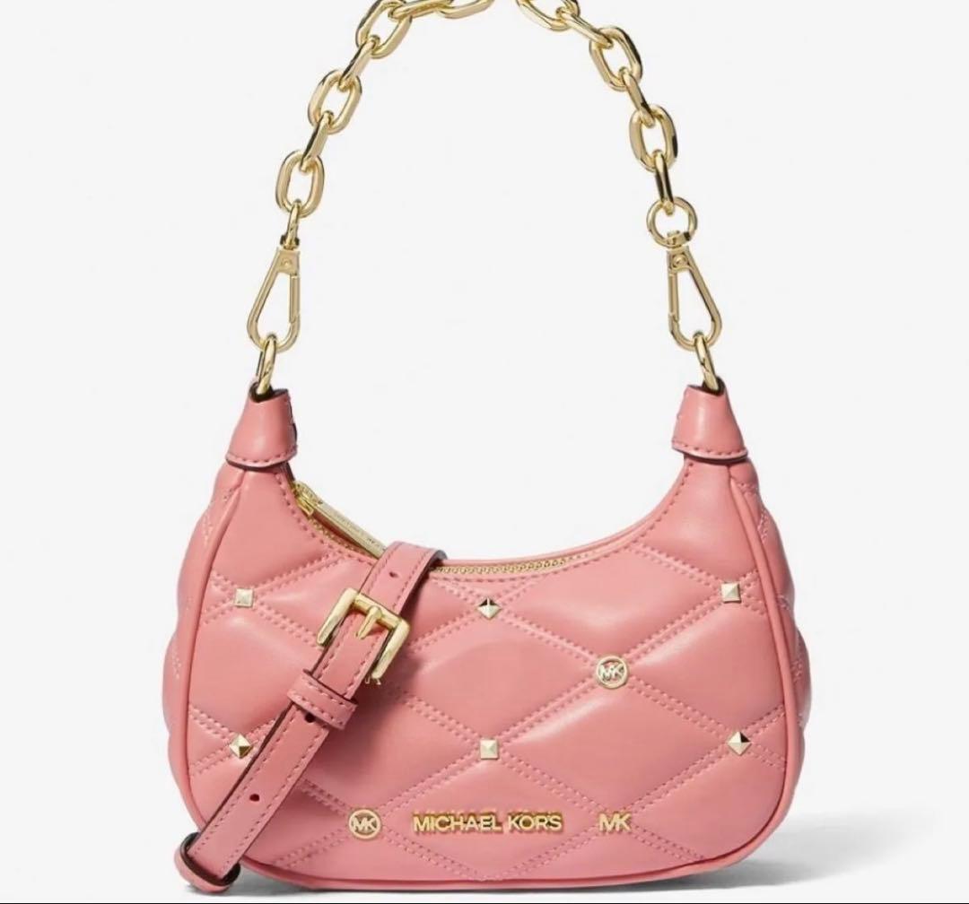 マイケルコース CORA キルテッド クロスボディ エクストラスモール