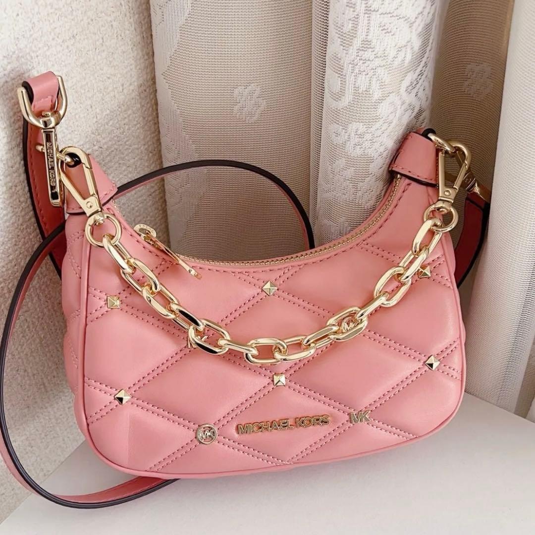 マイケルコース CORA キルテッド クロスボディ エクストラスモール