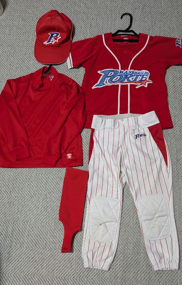 ベースボールポルテ　ユニフォーム一式　130cm