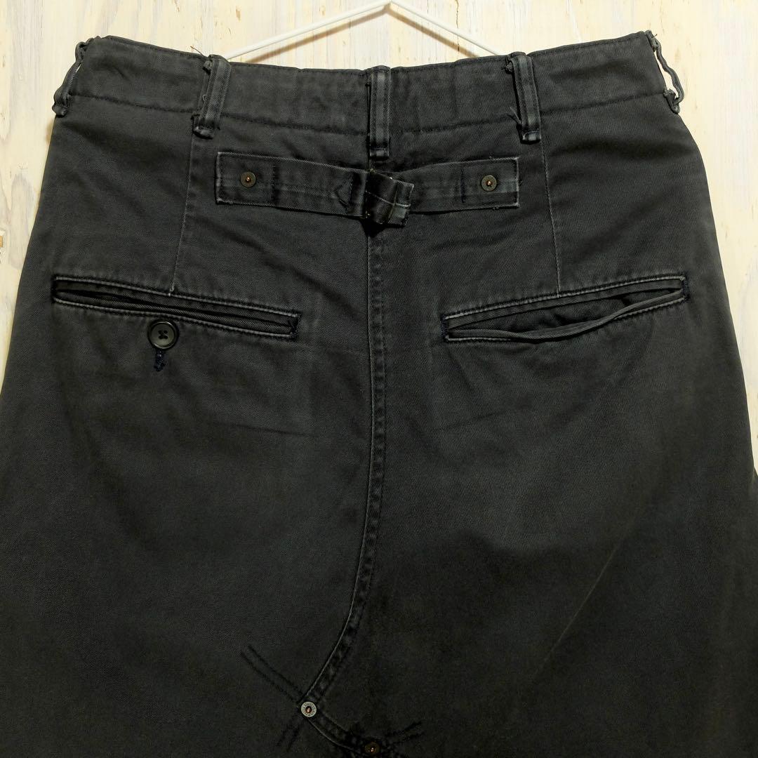 GANRYU コムデギャルソン サルエル　チノパン　ネイビー S