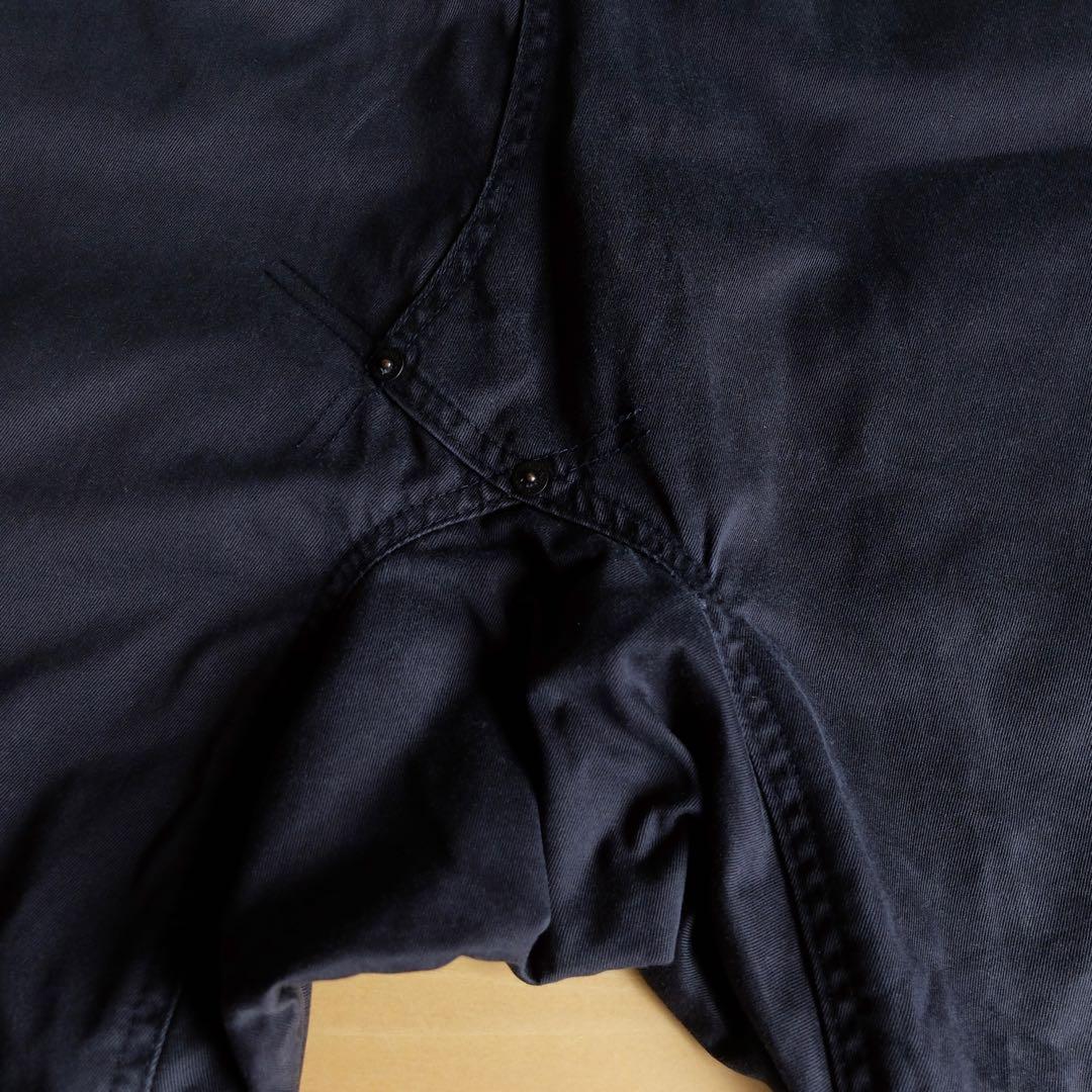 GANRYU コムデギャルソン サルエル　チノパン　ネイビー S