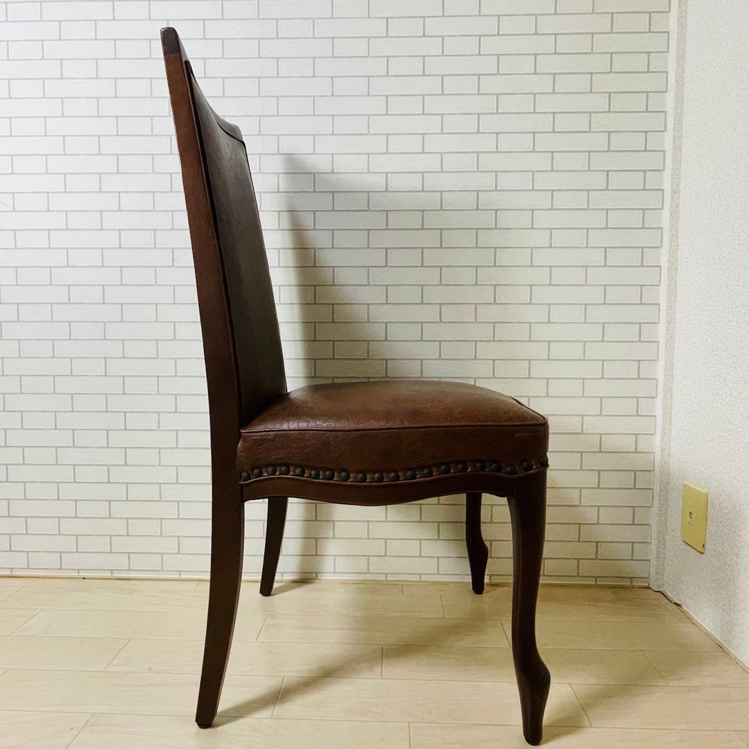 マル二木工 ブラウン ダイニングチェア ベルサイユ 貴族