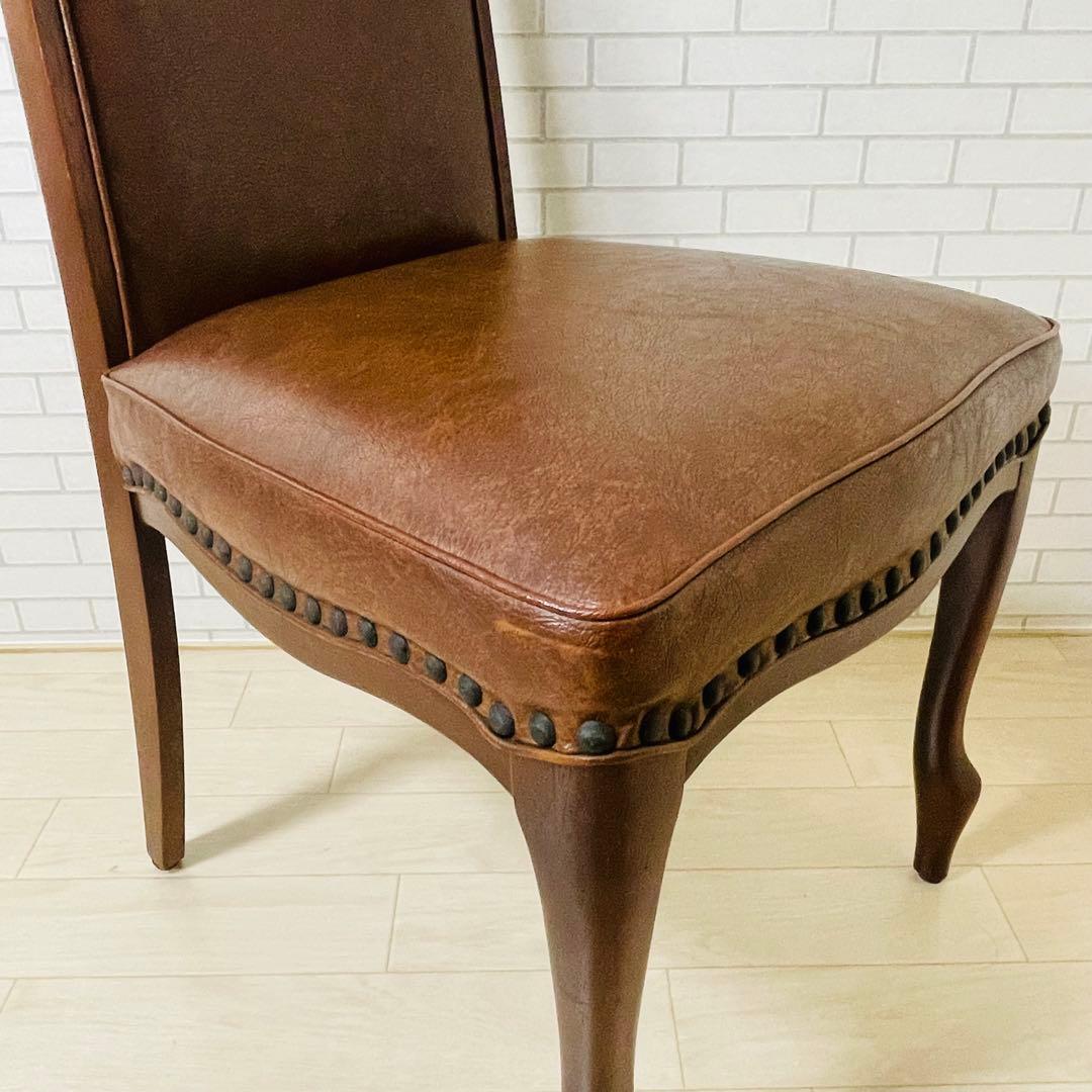 マル二木工 ブラウン ダイニングチェア ベルサイユ 貴族