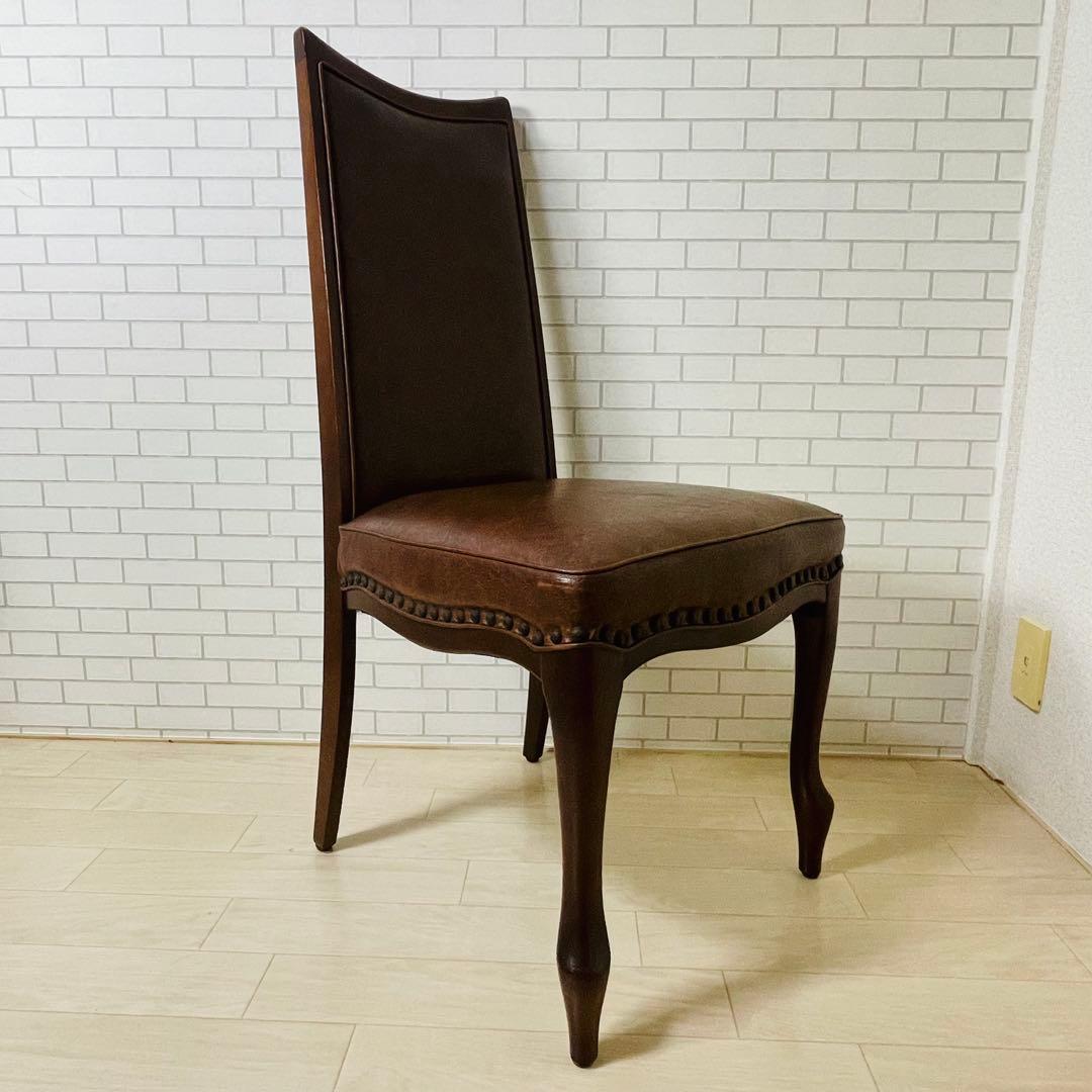 マル二木工 ブラウン ダイニングチェア ベルサイユ 貴族