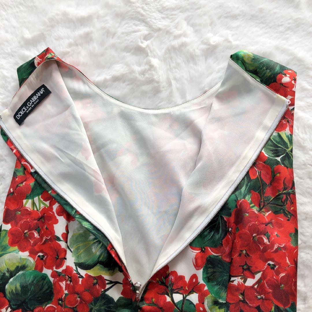 ドルチェアンドガッバーナ*花柄ロングドレス　フリンジ　フラワー　ワンピース　40