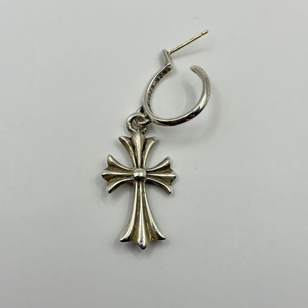CHROME HEARTS クロムハーツ タイニーCHクロス フープピアス