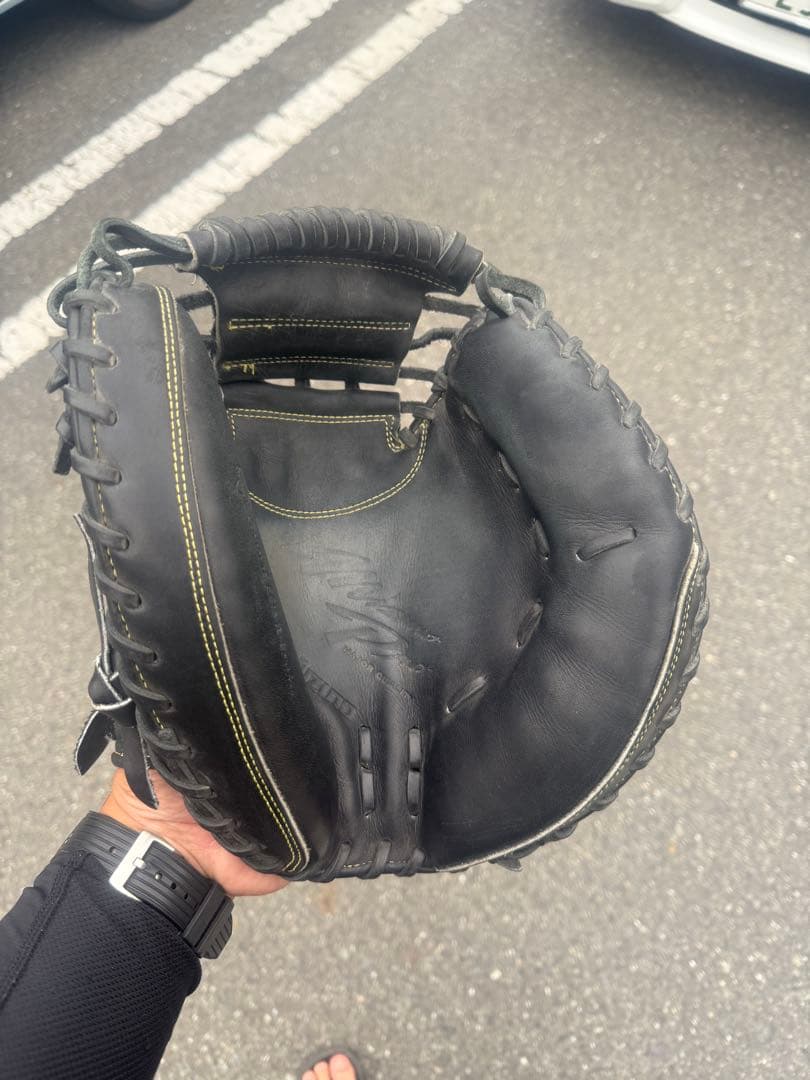Mizuno Pro キャッチャーミット 黒　セット