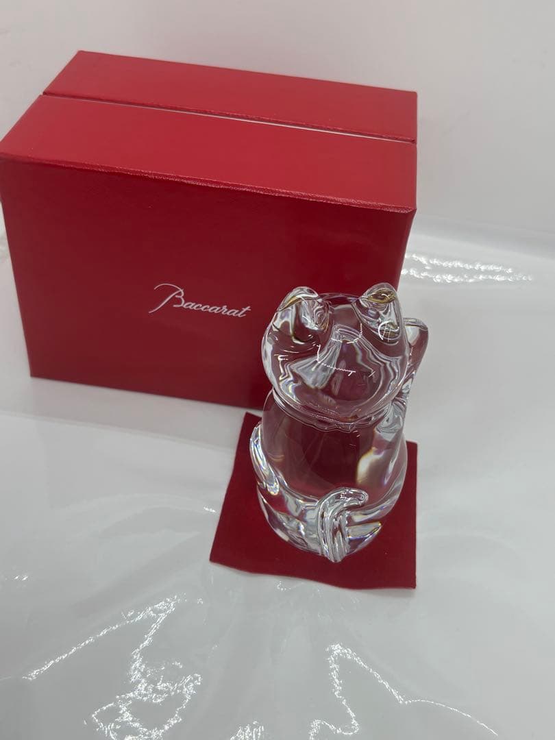Baccarat クリスタル 招き猫