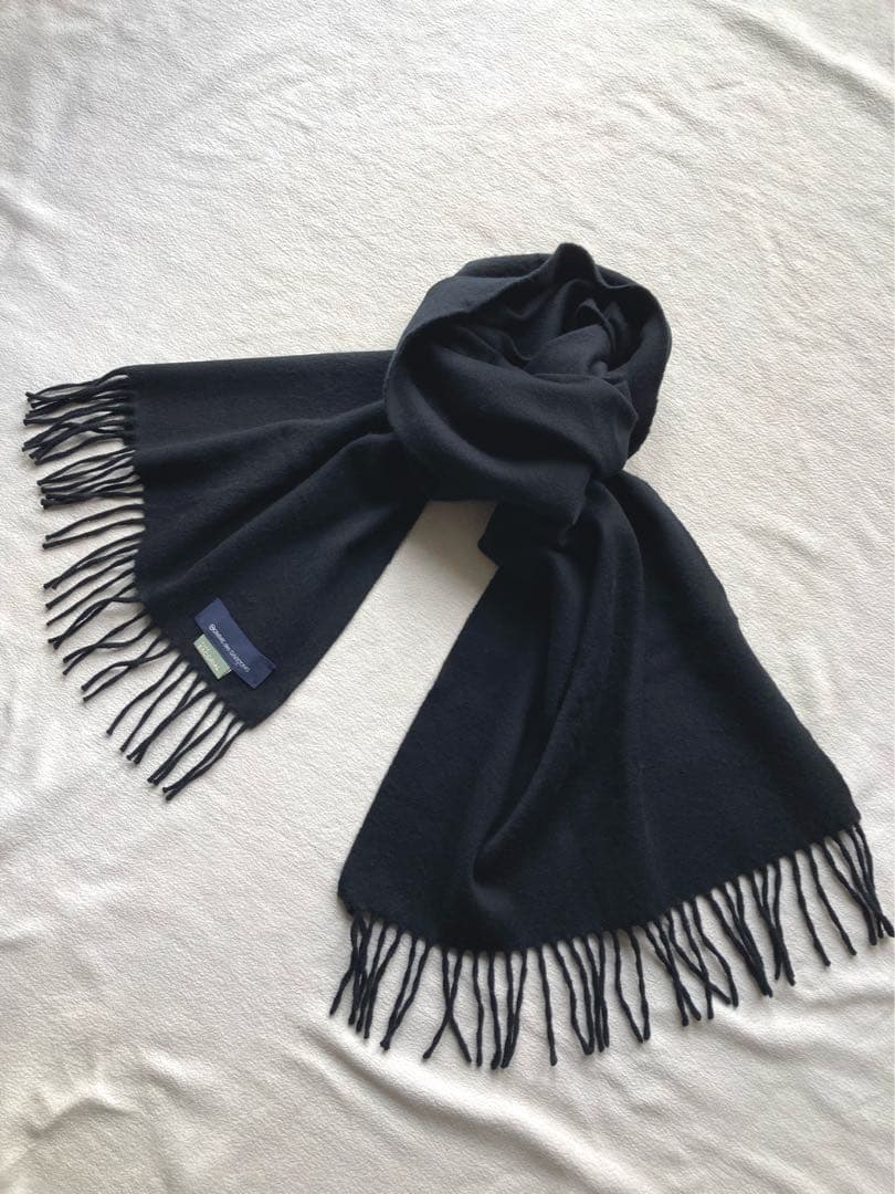 にかくコムデギャルソン　ESCORIAL マフラー　ブラック　限定