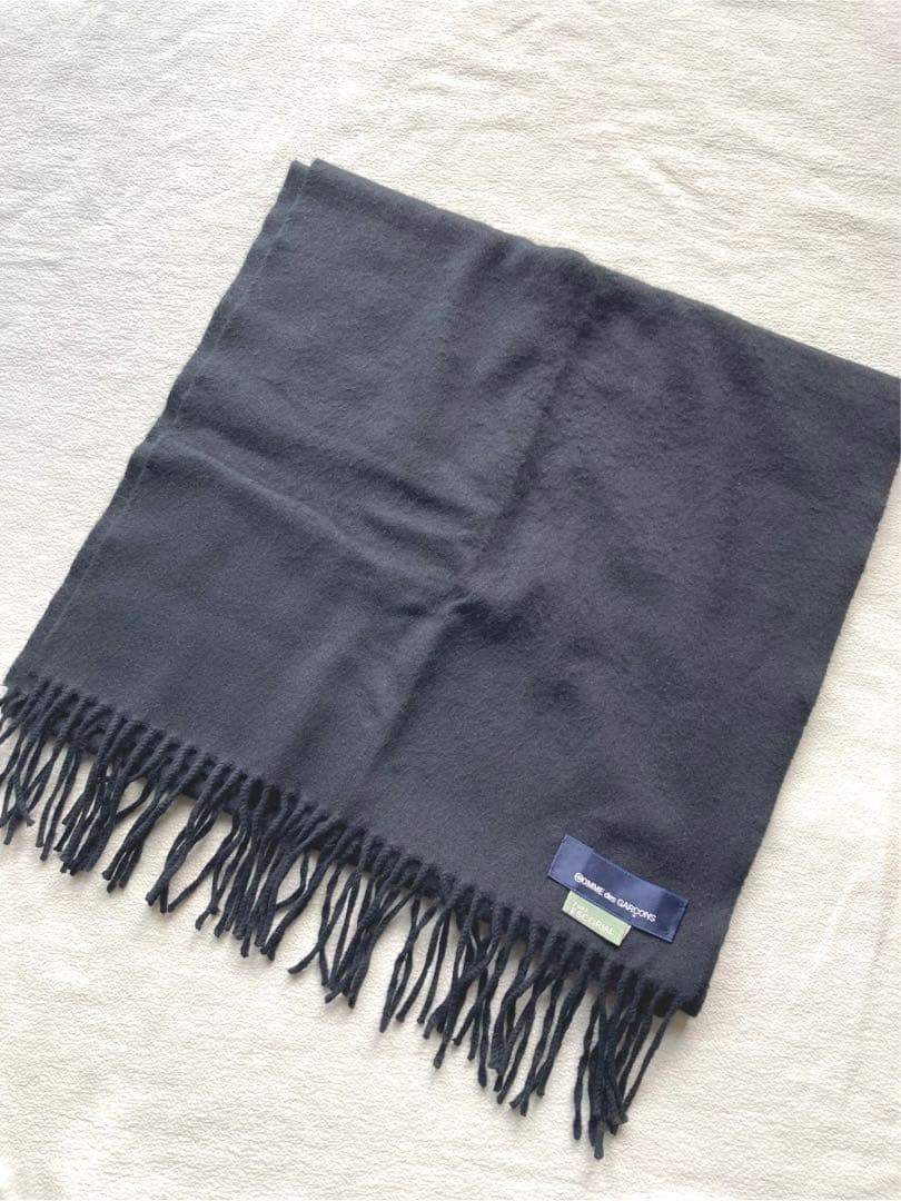 にかくコムデギャルソン　ESCORIAL マフラー　ブラック　限定